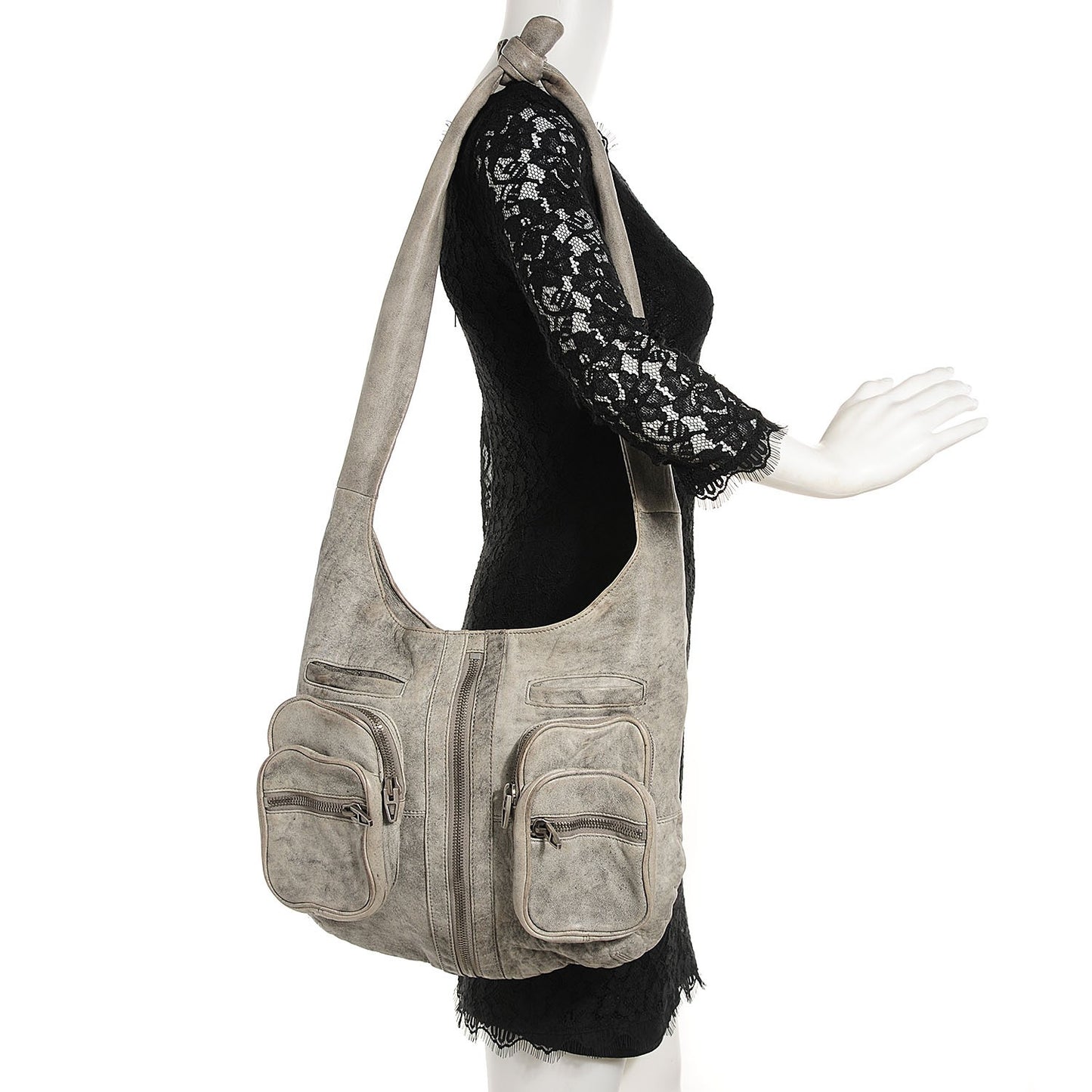 Washed Lambskin Donna Hobo