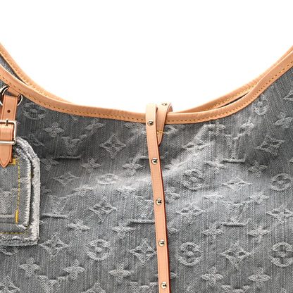 Louis Vuitton Monogram Denim CarryAll MM Washed Grey 8 of 13