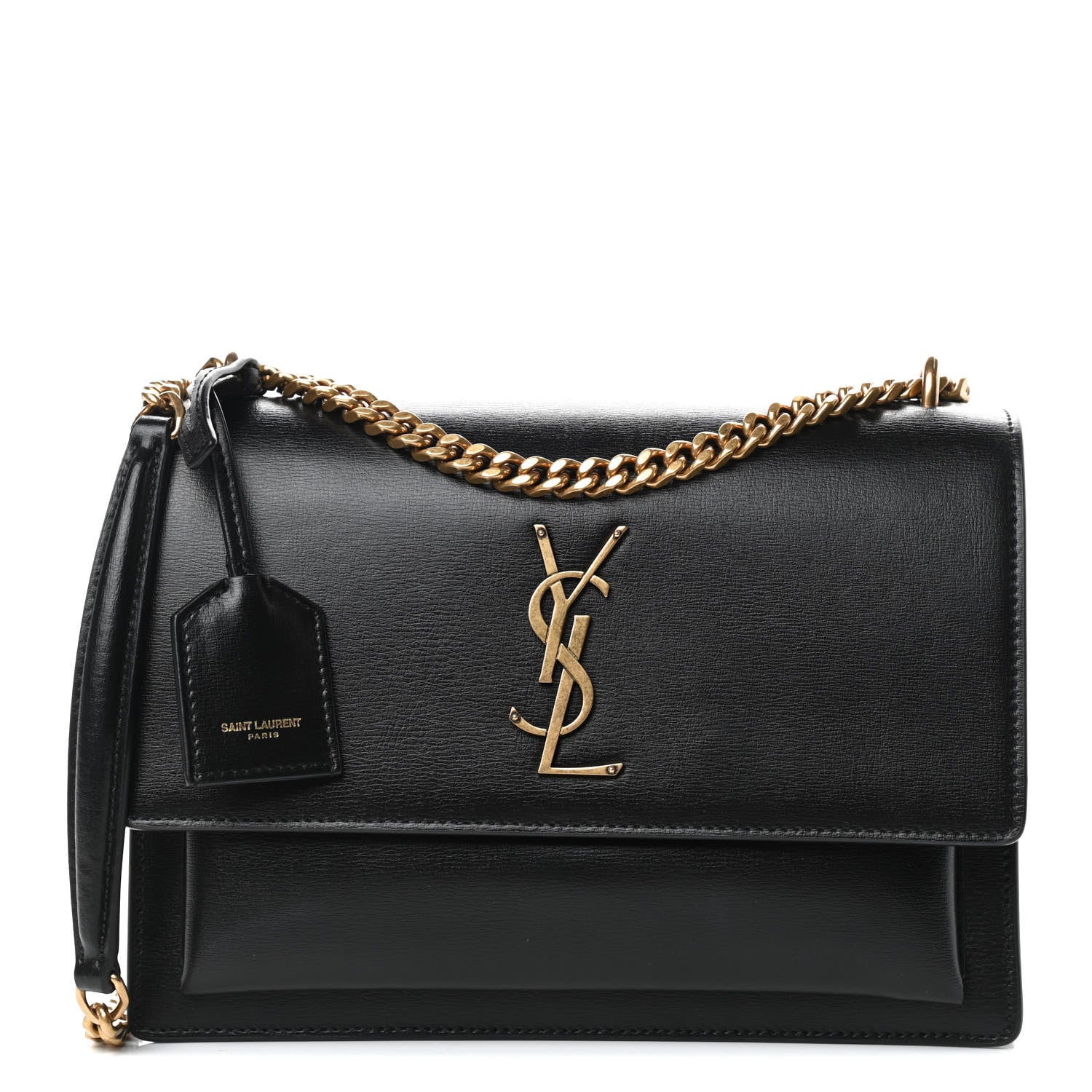 Saint Laurent Calfskin Medium Monogram Sunset Black 1 of 10