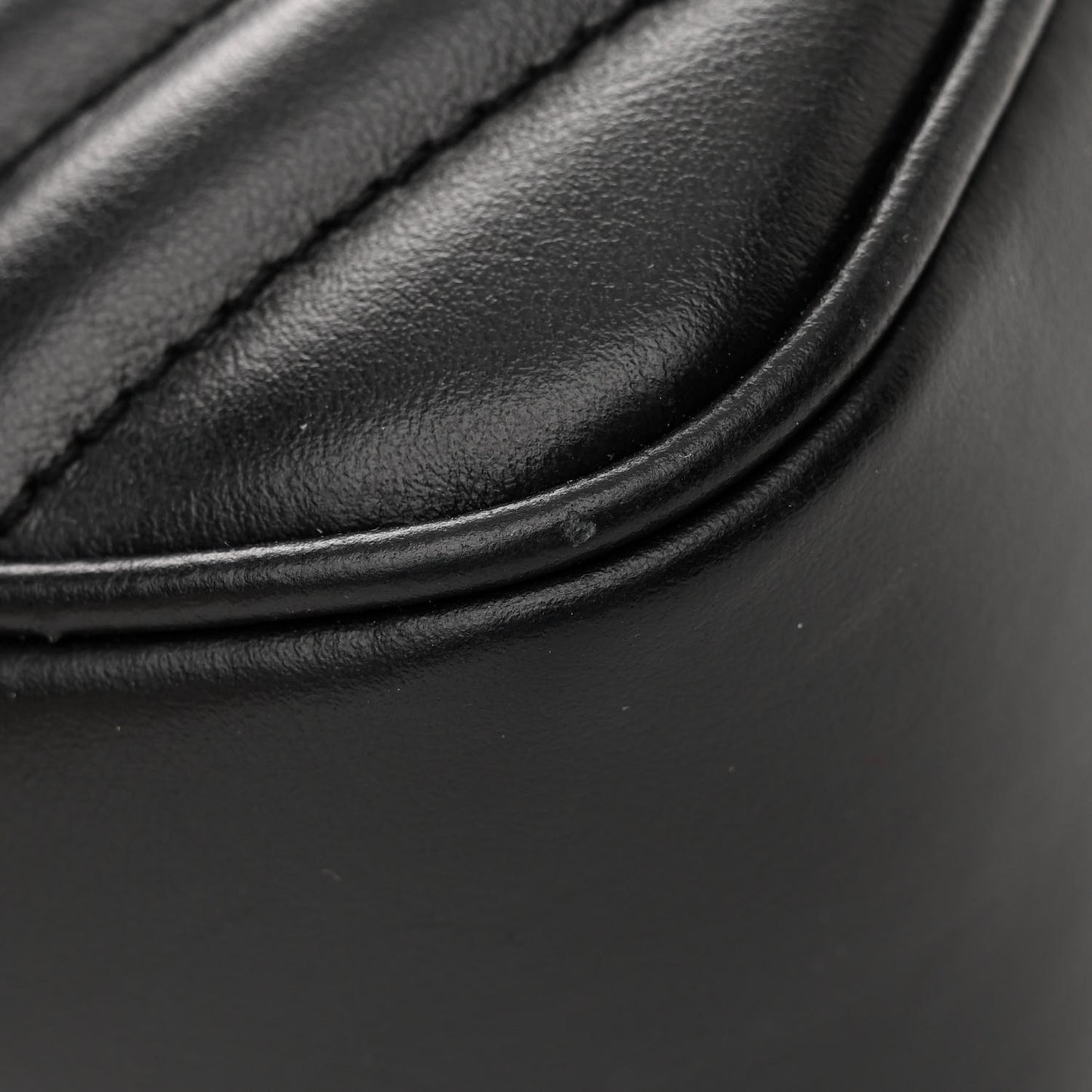 Calfskin Matelasse Monogram Lou Camera Bag Black
