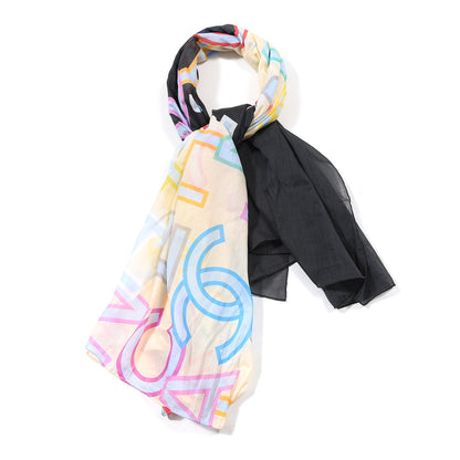 Chanel Cotton CC Logo Scarf Multicolor 1 of 5