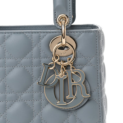 Christian Dior Lambskin Cannage Small My Lady Dior Blue 7 of 9