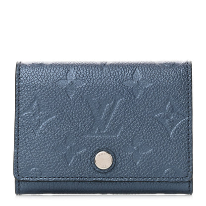 Louis Vuitton Metallic Empreinte Business Card Holder Navy Nacre 1 of 6