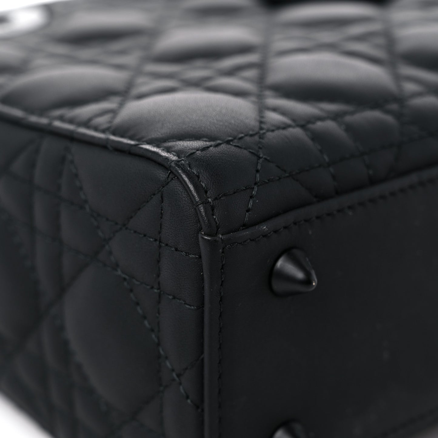 Ultra Matte Calfskin Cannage Small My ABCDior Lady Dior Black