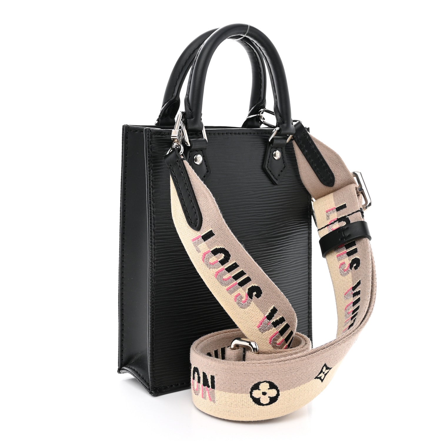 Louis Vuitton Epi Jacquard Petit Sac Plat Black 3 of 9