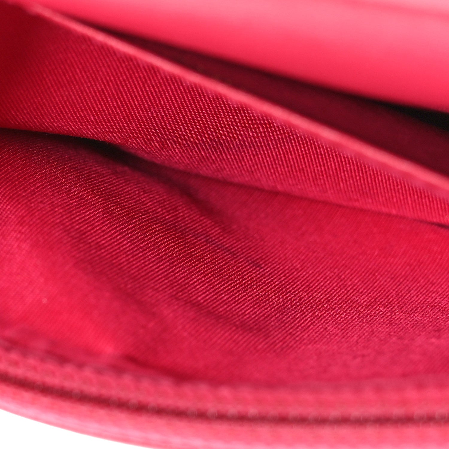 Chanel Lambskin Quilted Boy Wallet On Chain WOC Dark Fuchsia 12 of 14