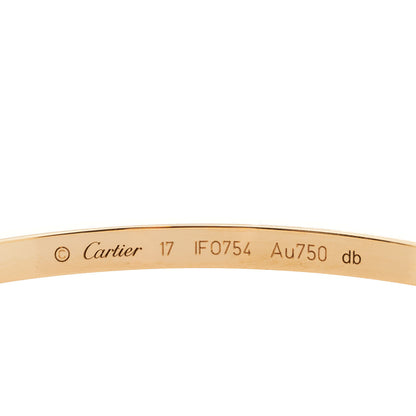 Cartier 18K Yellow Gold Small LOVE Bracelet 17 3 of 4