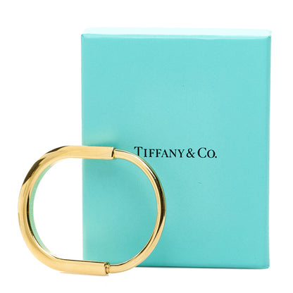 Tiffany 18K Yellow Gold Tiffany Lock Bangle Bracelet 6 of 6