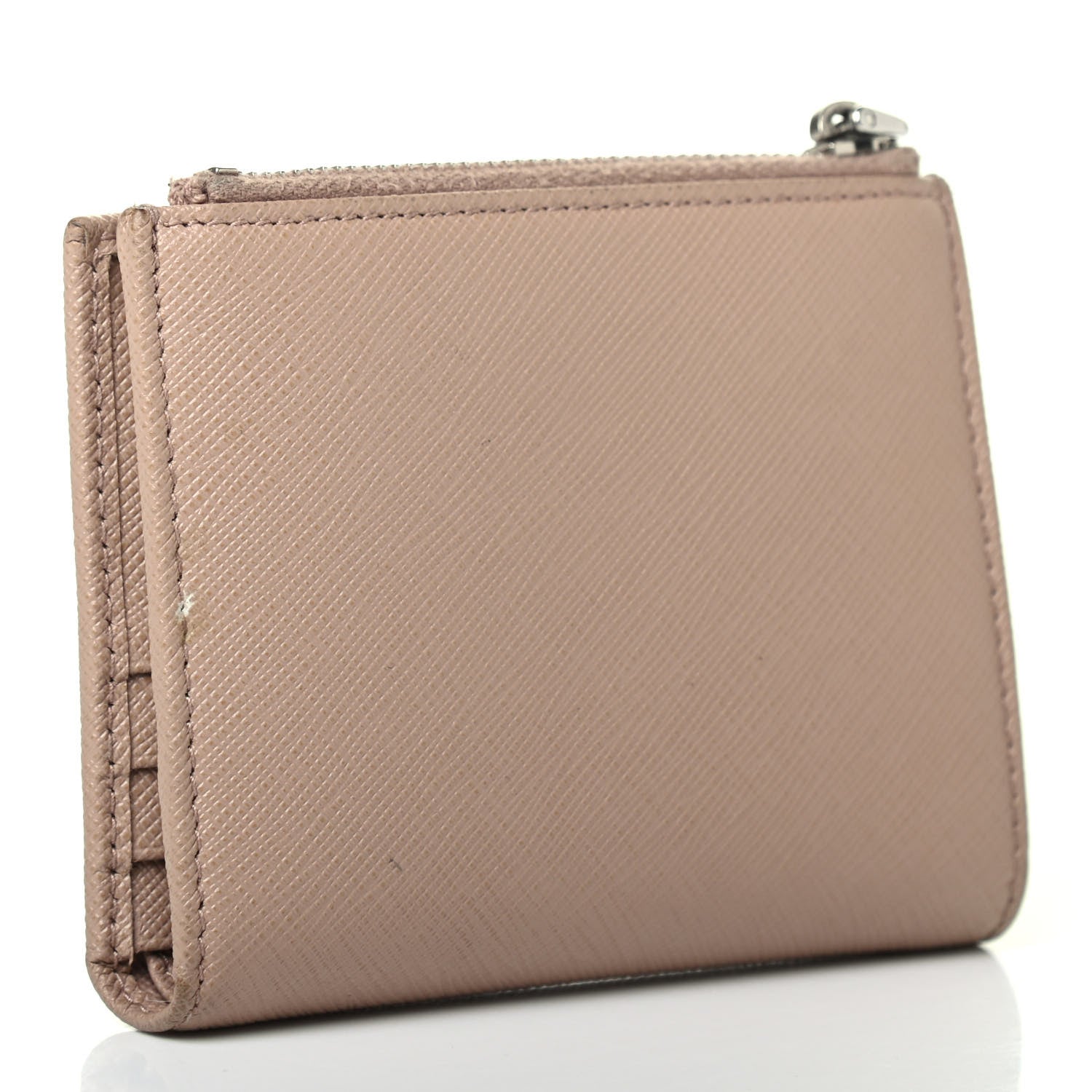 Prada Saffiano Smalto Compact Wallet Cipria 2 of 4