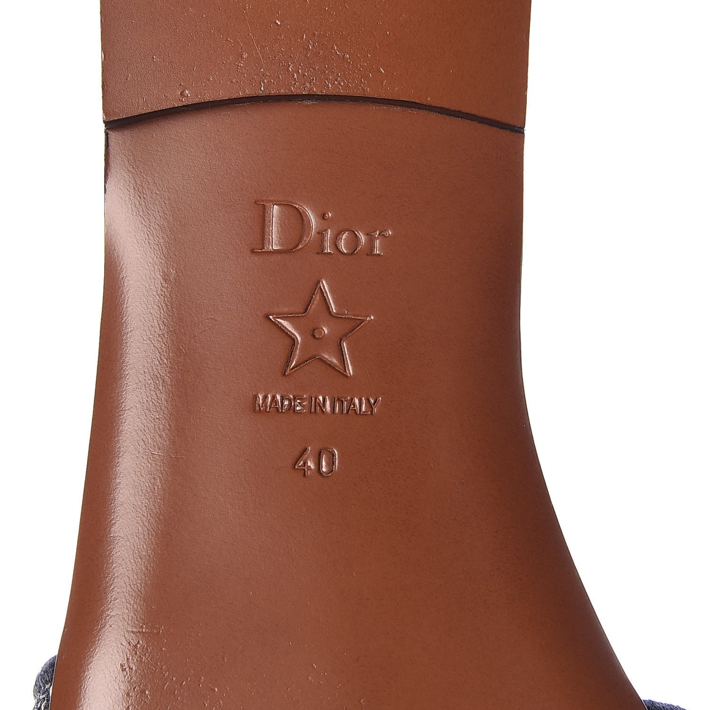 Canvas Embroidered Dway Mules Slide Sandals 40 Deep Blue