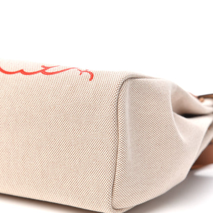 Hermes Vache Hunter Toile Pegase Pop Herbag Zip Retourne 31 PM Capucine Ecru 8 of 11