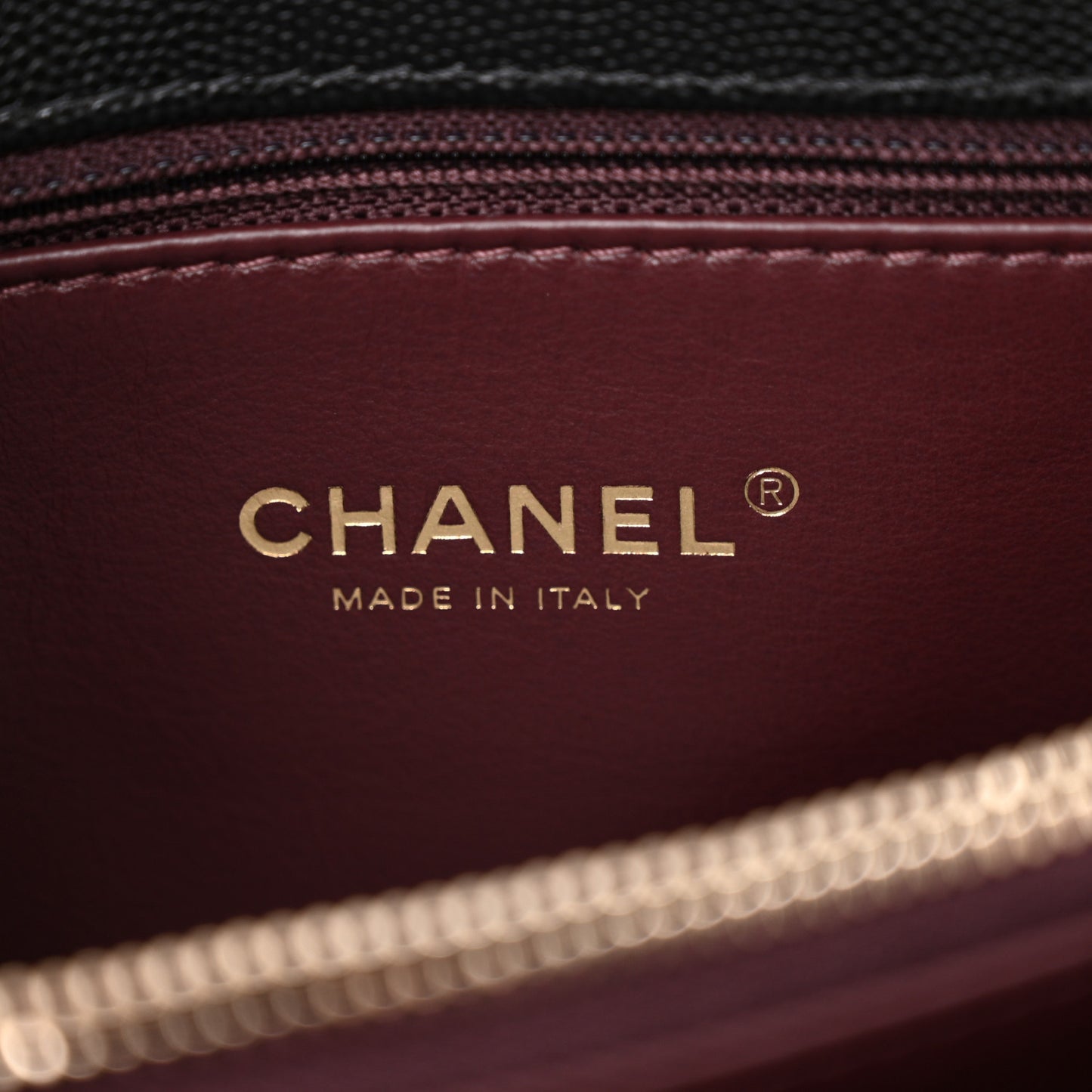 Caviar Quilted Small Coco Handle Flap Black