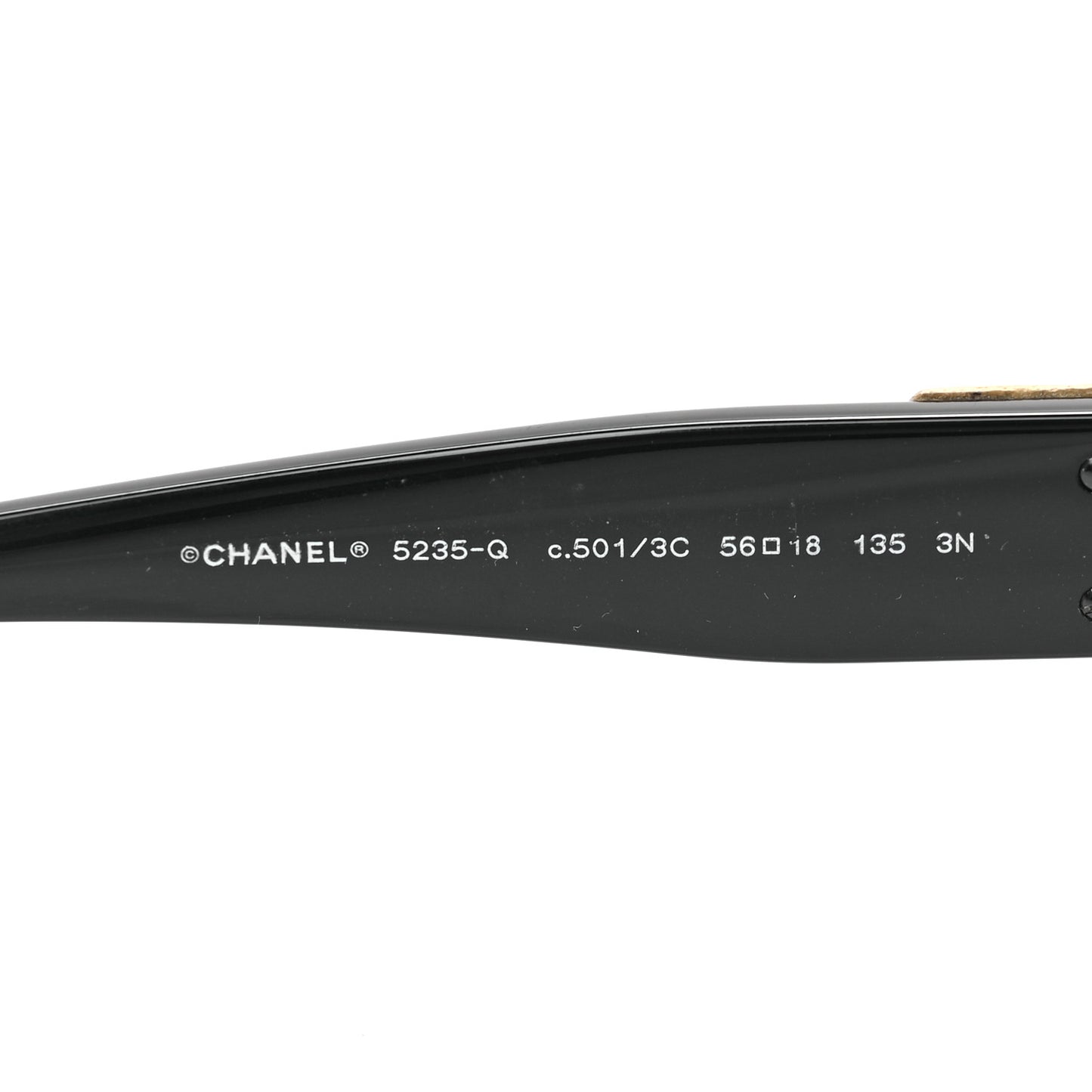 Acetate CC Turnlock Sunglasses 5235-Q Black Beige