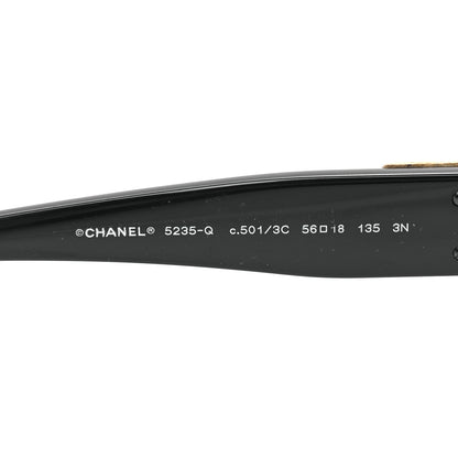 Chanel Acetate CC Turnlock Sunglasses 5235-Q Black Beige 6 of 6