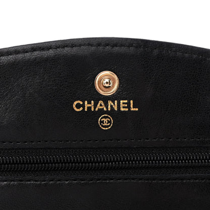 Chanel Caviar Timeless CC Wallet On Chain WOC Black 6 of 13