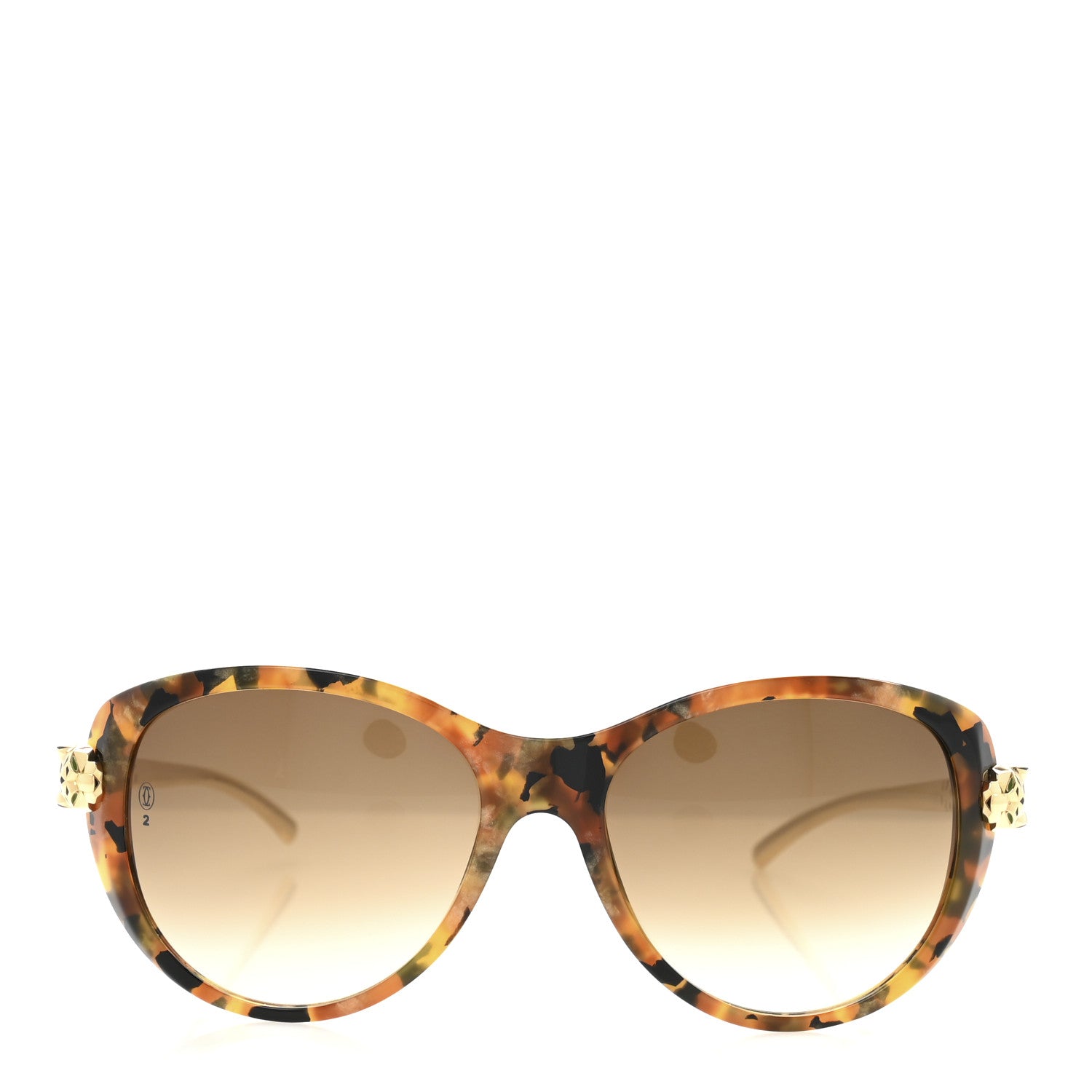 Cartier Panthere Wild De Cartier Sunglasses Tortoise 2 of 9