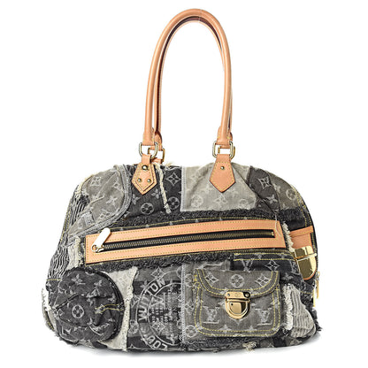 Louis Vuitton Denim Patchwork Bowly Black 1 of 10