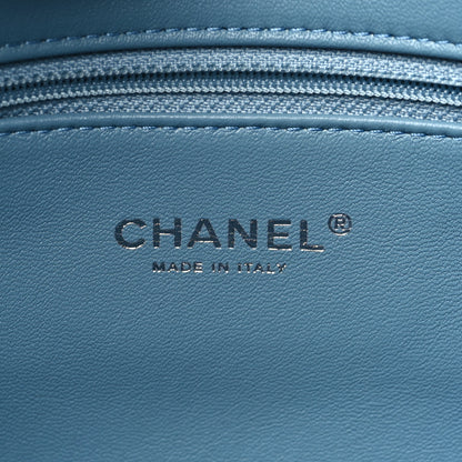 Chanel Sequin Resin Crystal Large Waterfall Charms Flap Light Blue 6 of 9