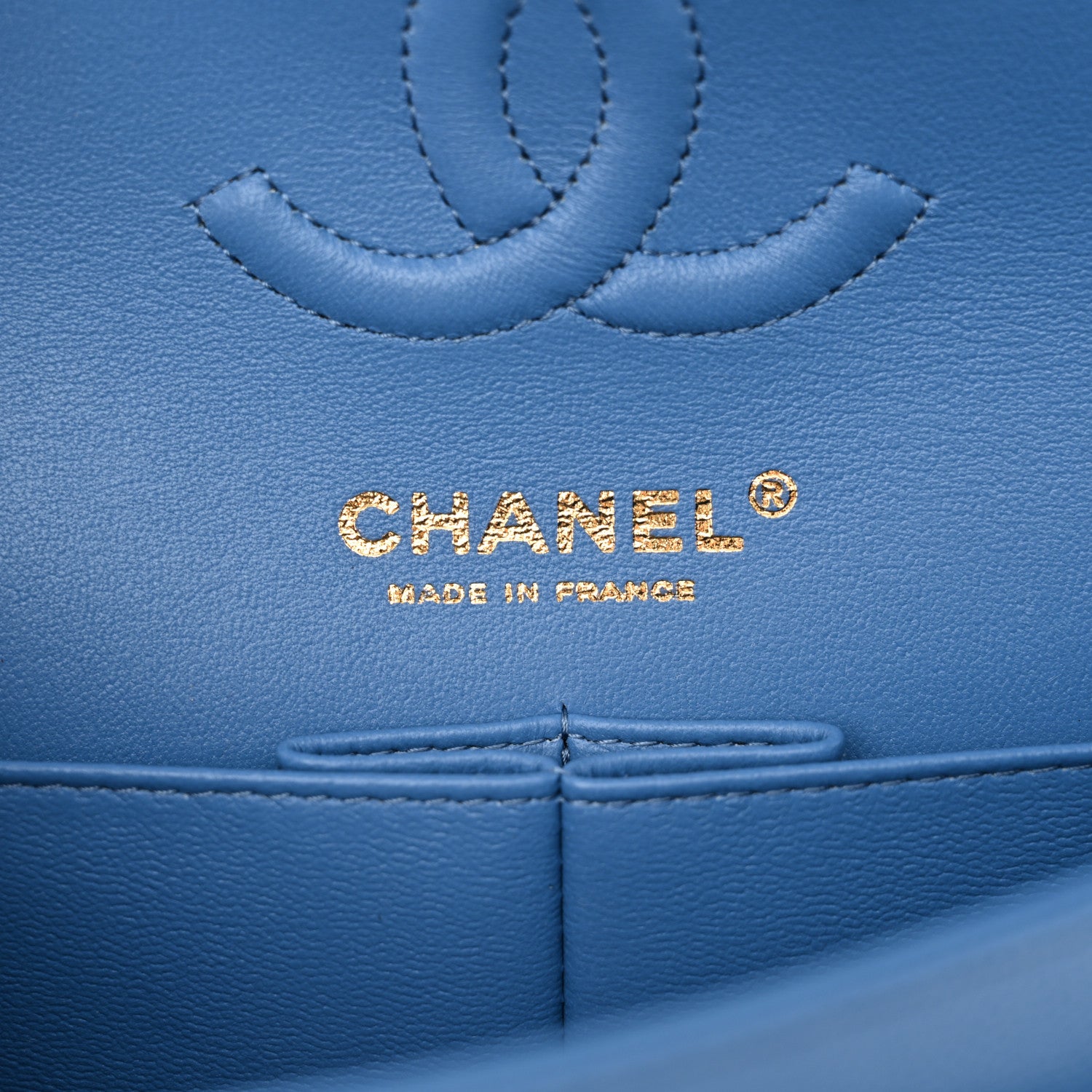 Chanel Caviar Quilted Small Double Flap Blue 6 of 10