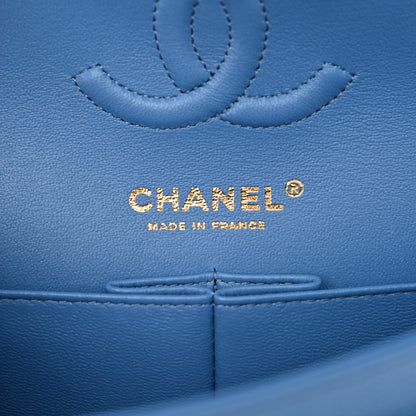 Chanel Caviar Quilted Small Double Flap Blue 6 of 10