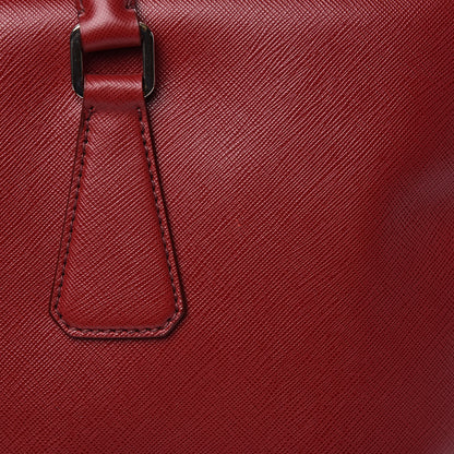Prada Saffiano Travel Briefcase Rubino 10 of 10
