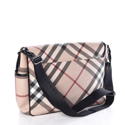 Burberry Nova Check Diaper Messenger Bag 4 of 12