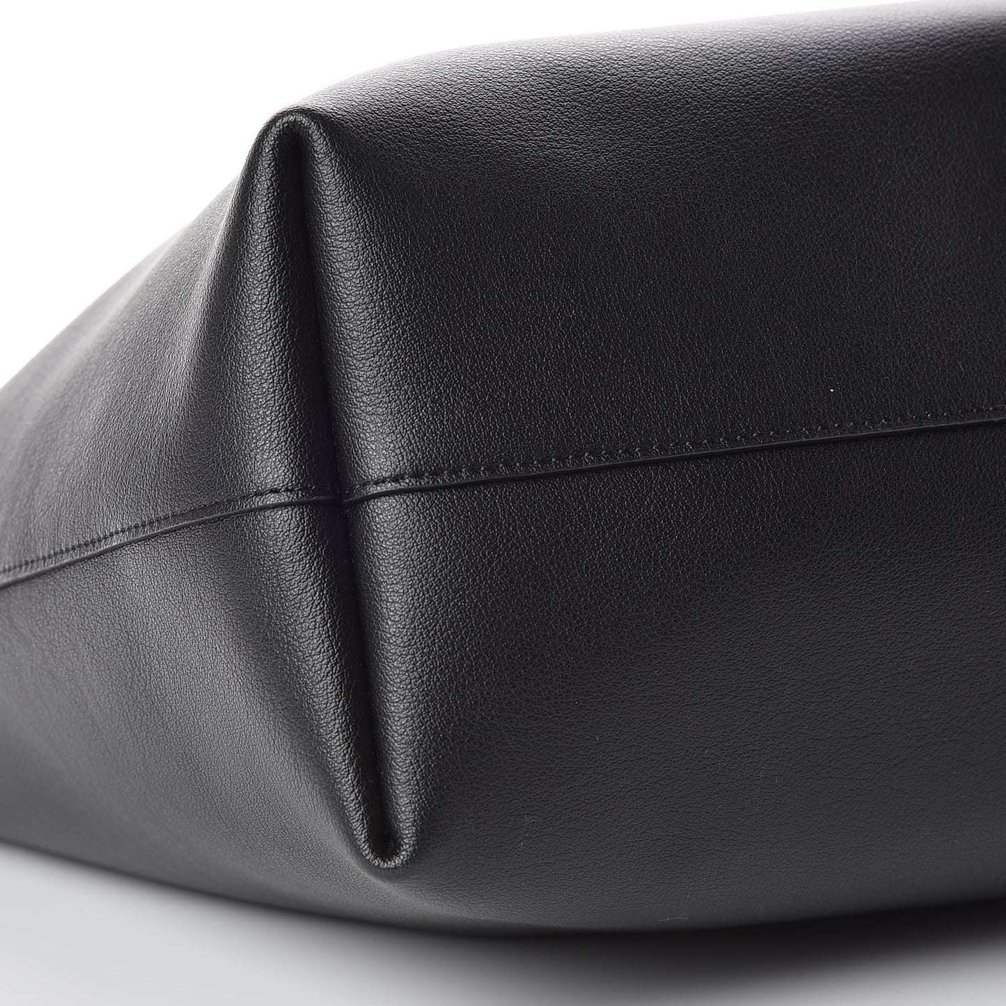 Calfskin Large Shopping Tote Black
