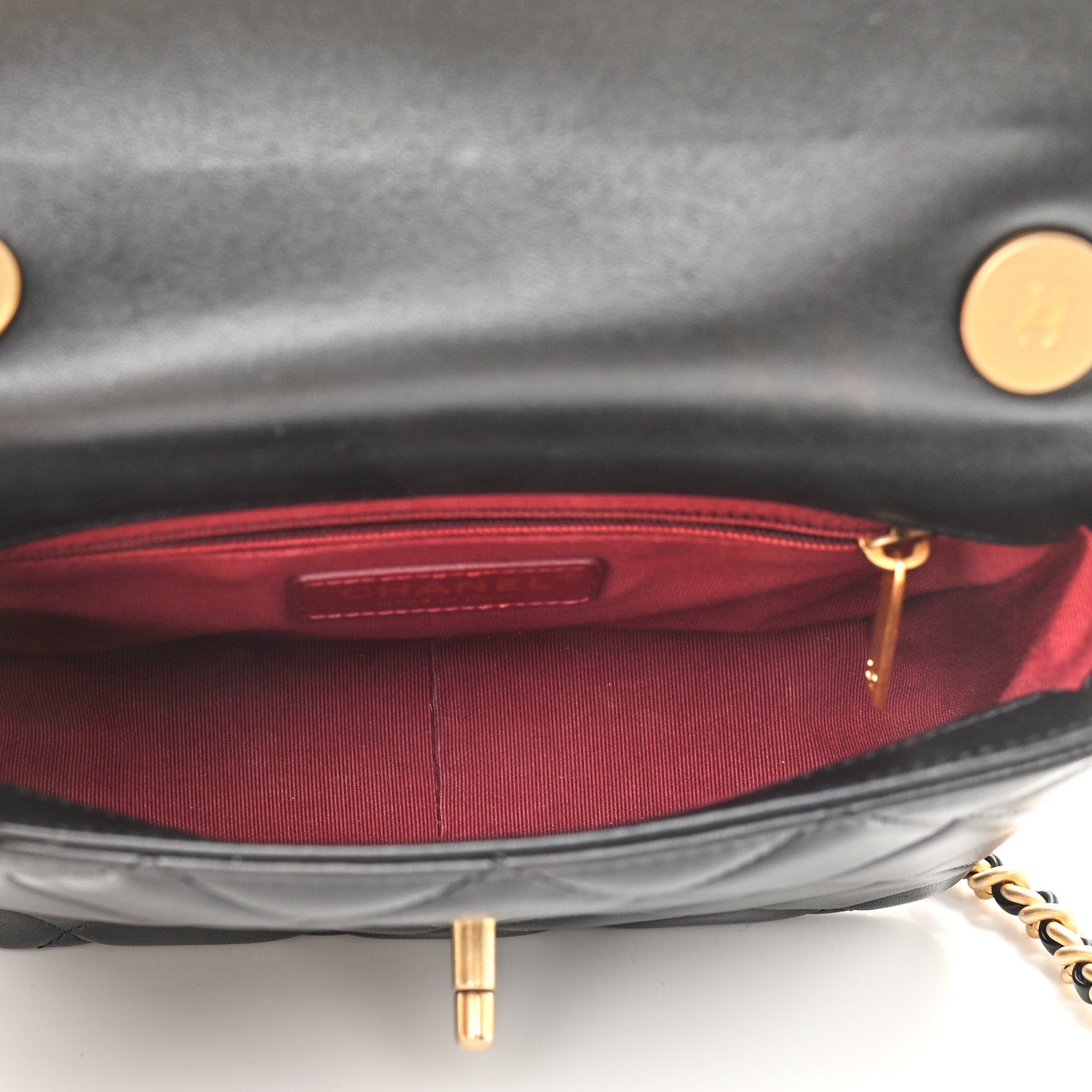 Chanel Lambskin Quilted Small Side Note Flap Black 5 of 9