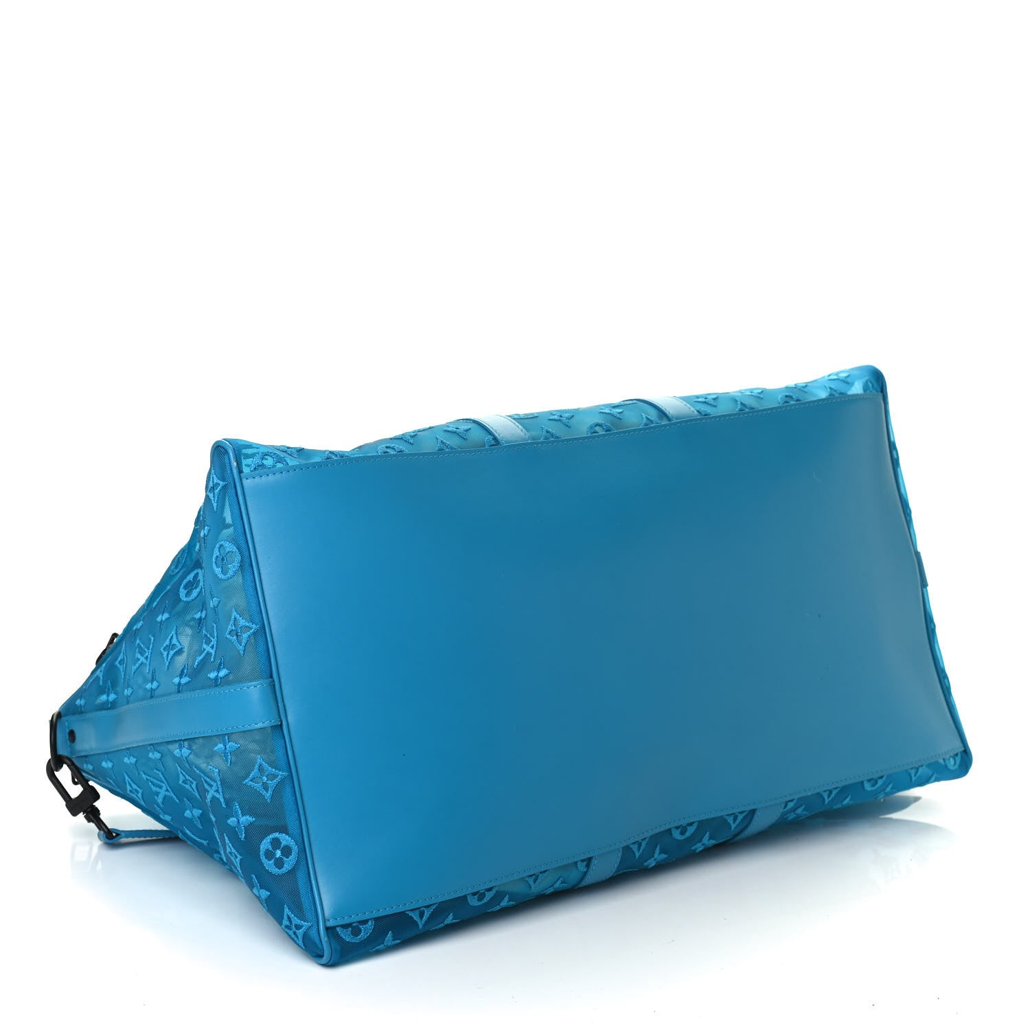 Louis Vuitton Monogram See Through Keepall Triangle Bandouliere 50 Turquoise 3 of 4