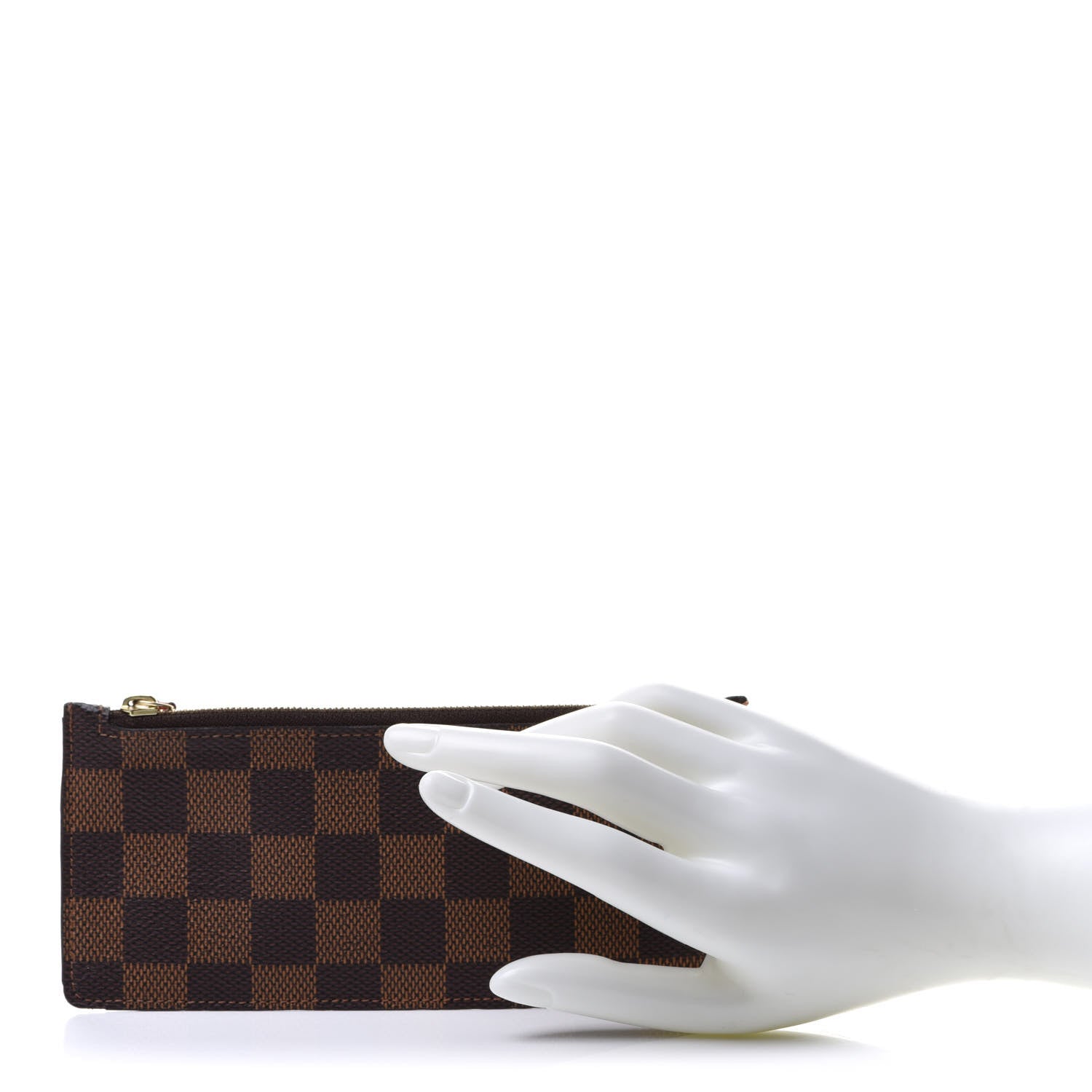 Louis Vuitton Damier Ebene Josephine Wallet Zippered Insert Red 2 of 13