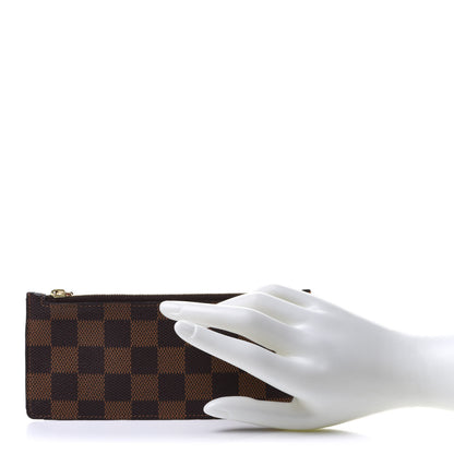 Louis Vuitton Damier Ebene Josephine Wallet Zippered Insert Red 2 of 13
