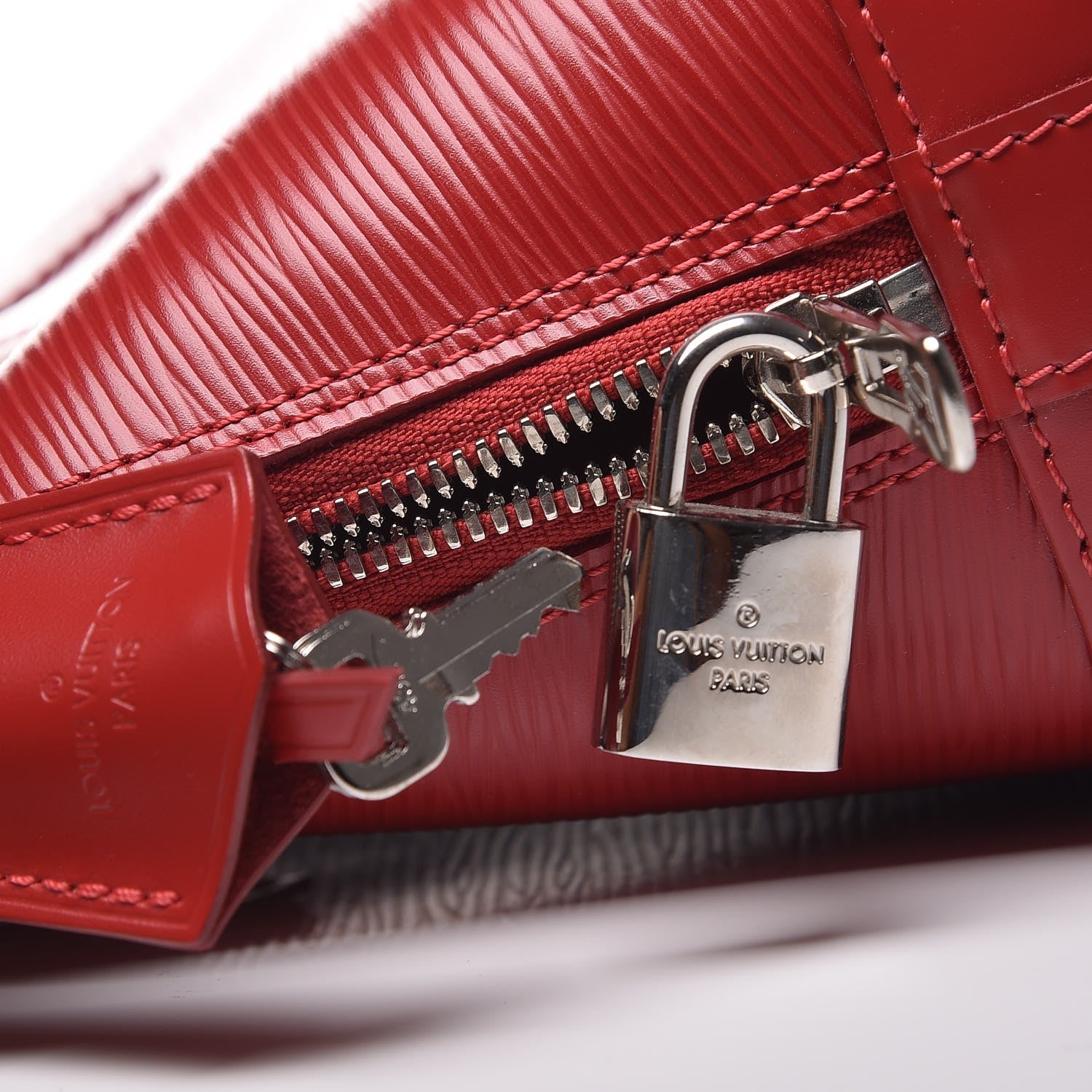 Louis Vuitton Epi Alma BB Carmine 7 of 11