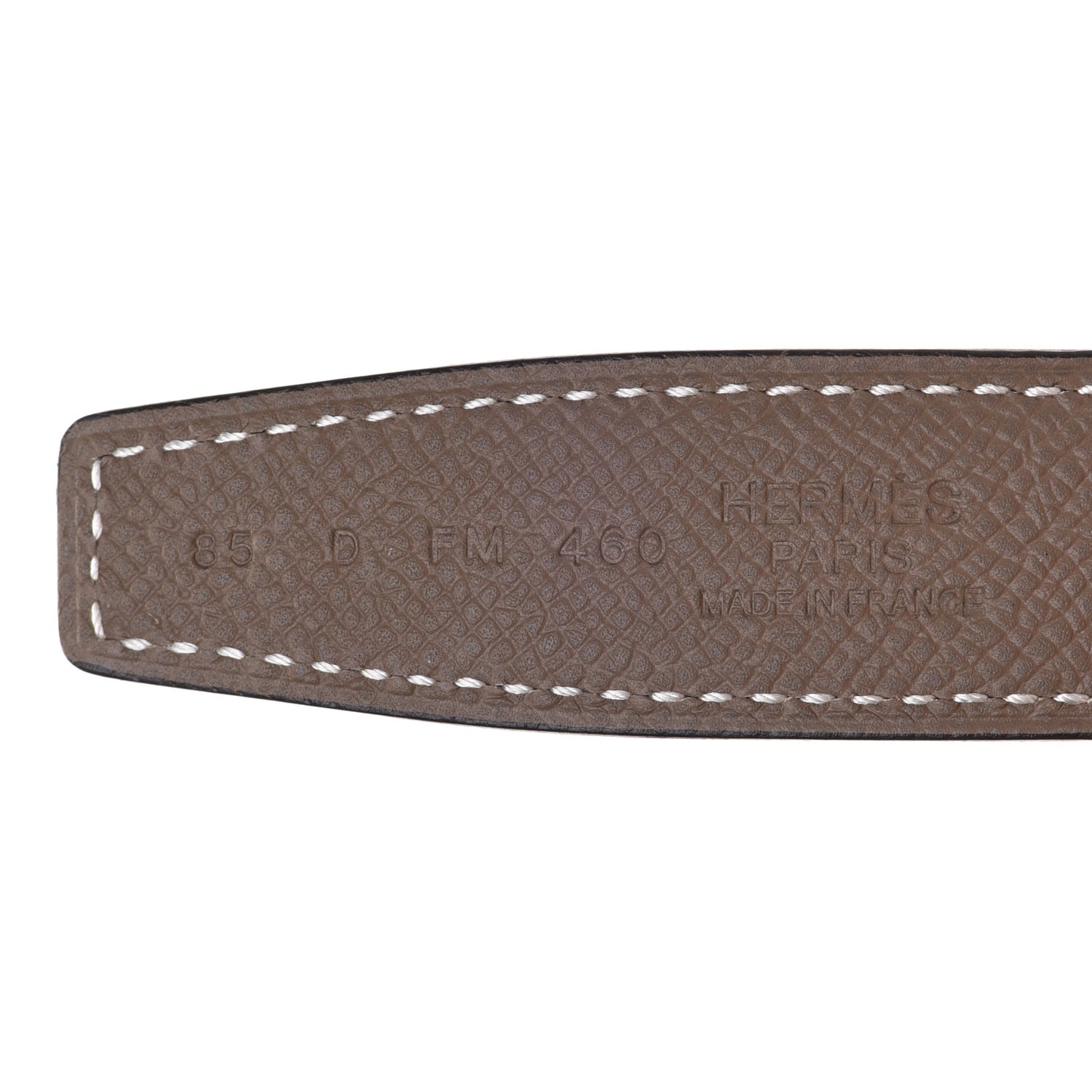 Swift Epsom 24mm Mini Constance H Belt 85 Black Etoupe