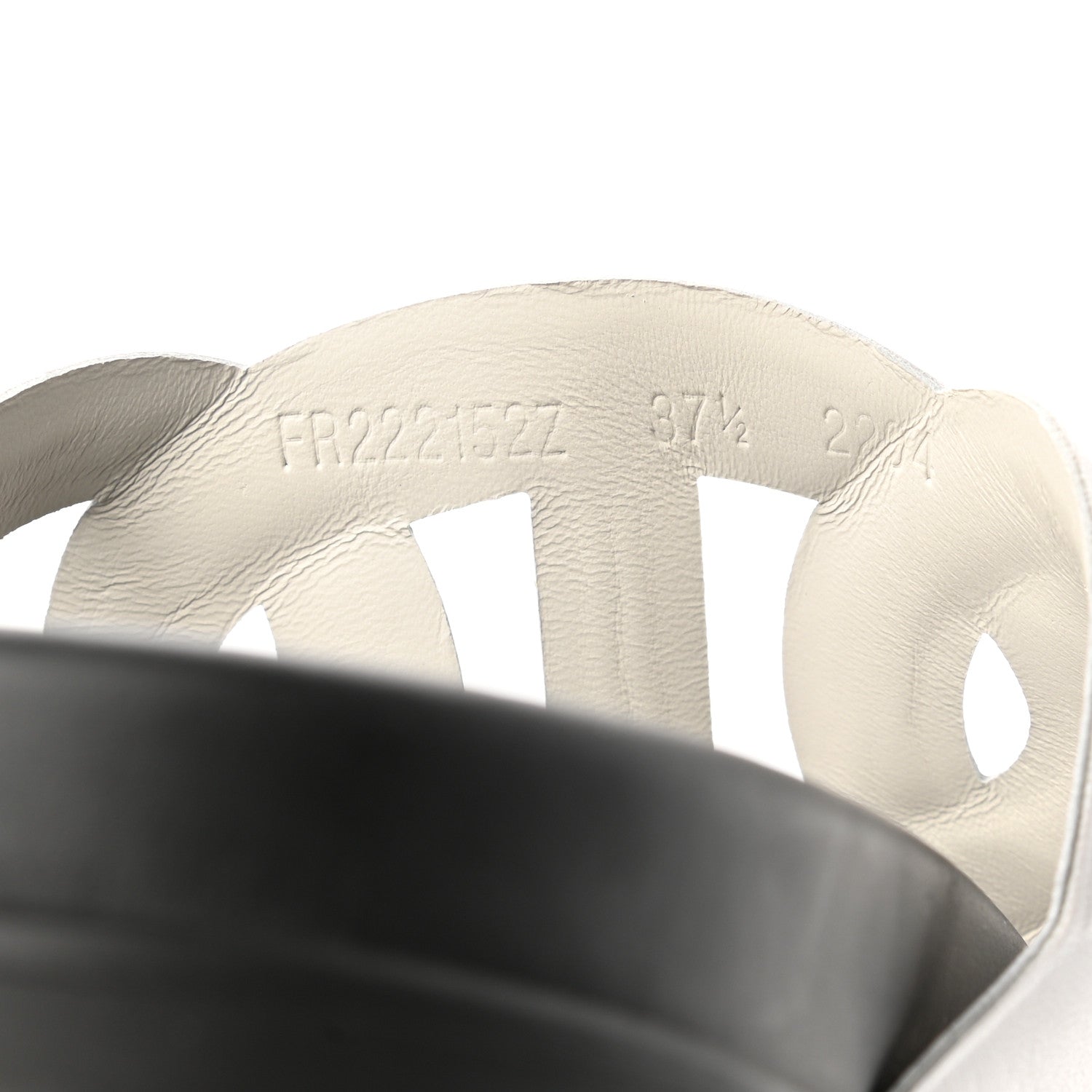 Hermes Suede Goatskin Nappa Extra Sandals 37.5 White Gold 8 of 9