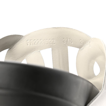 Hermes Suede Goatskin Nappa Extra Sandals 37.5 White Gold 8 of 9