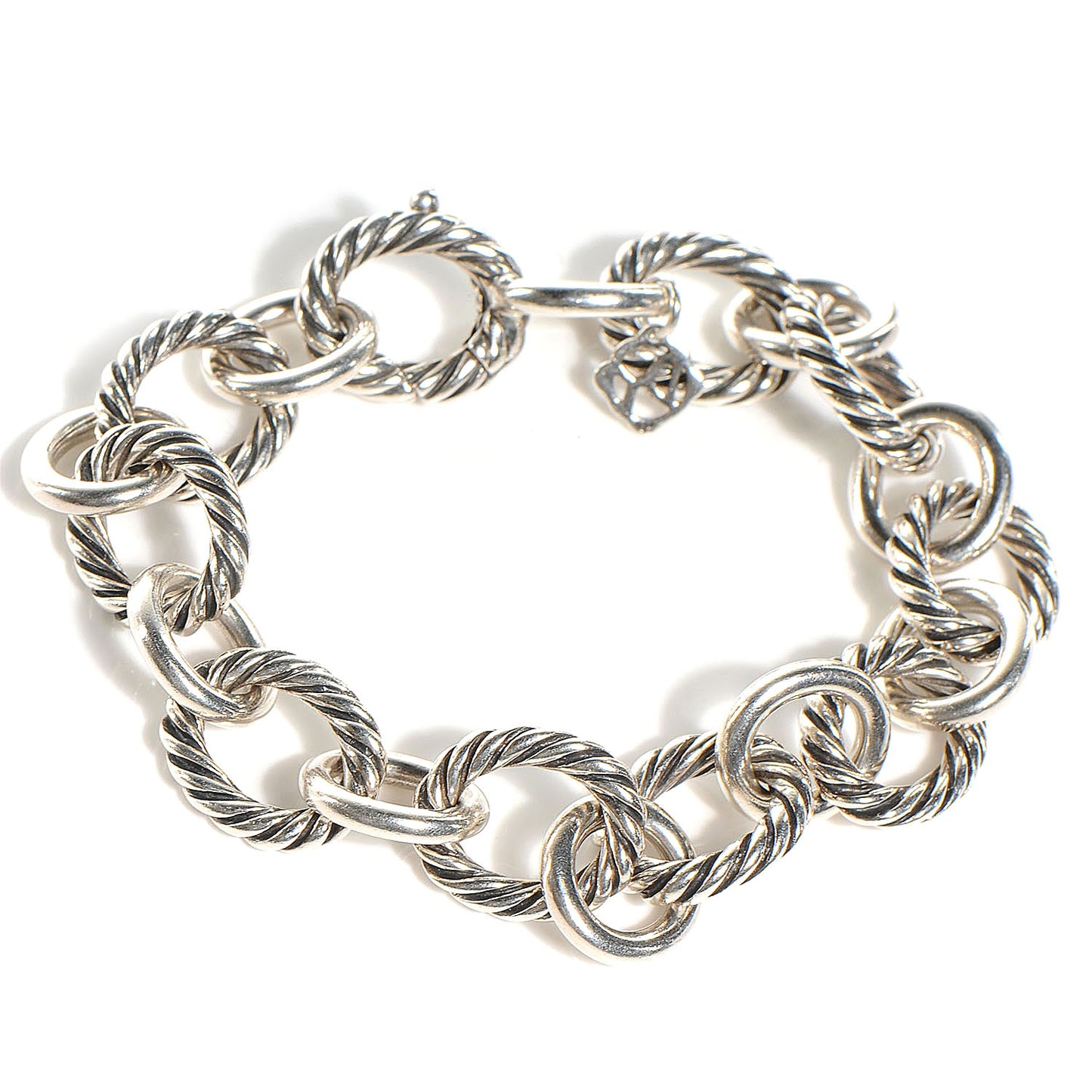 Sterling Silver 12mm Large Oval Link Bracelet