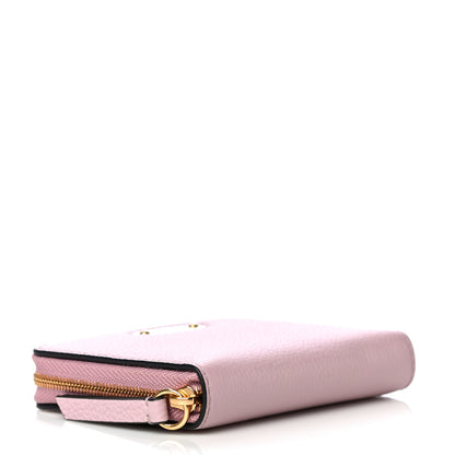 Mulberry Small Classic Grain Compact Zip Wallet Powder Pink 4 of 13