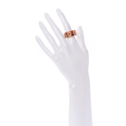 Louis Vuitton Resin Monogram Farandole Ring 8 Beige 2 of 4