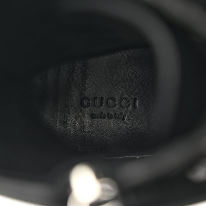 Gucci Nappa Frances GG Matelasse Platform Combat Boots 39 Black 7 of 9