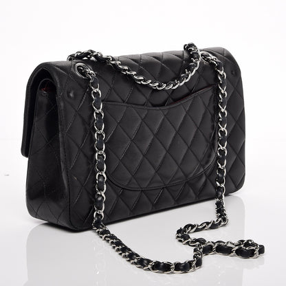 Chanel Lambskin Quilted Medium Double Flap Black 3 of 8