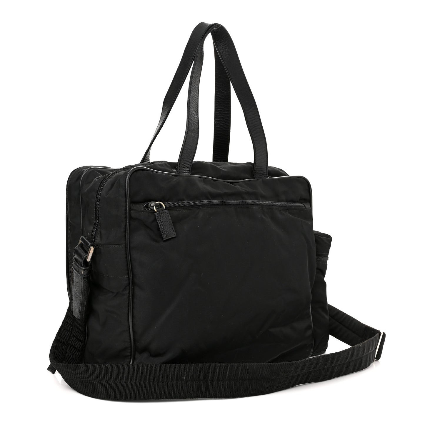 Tessuto Nylon Travel Briefcase Black