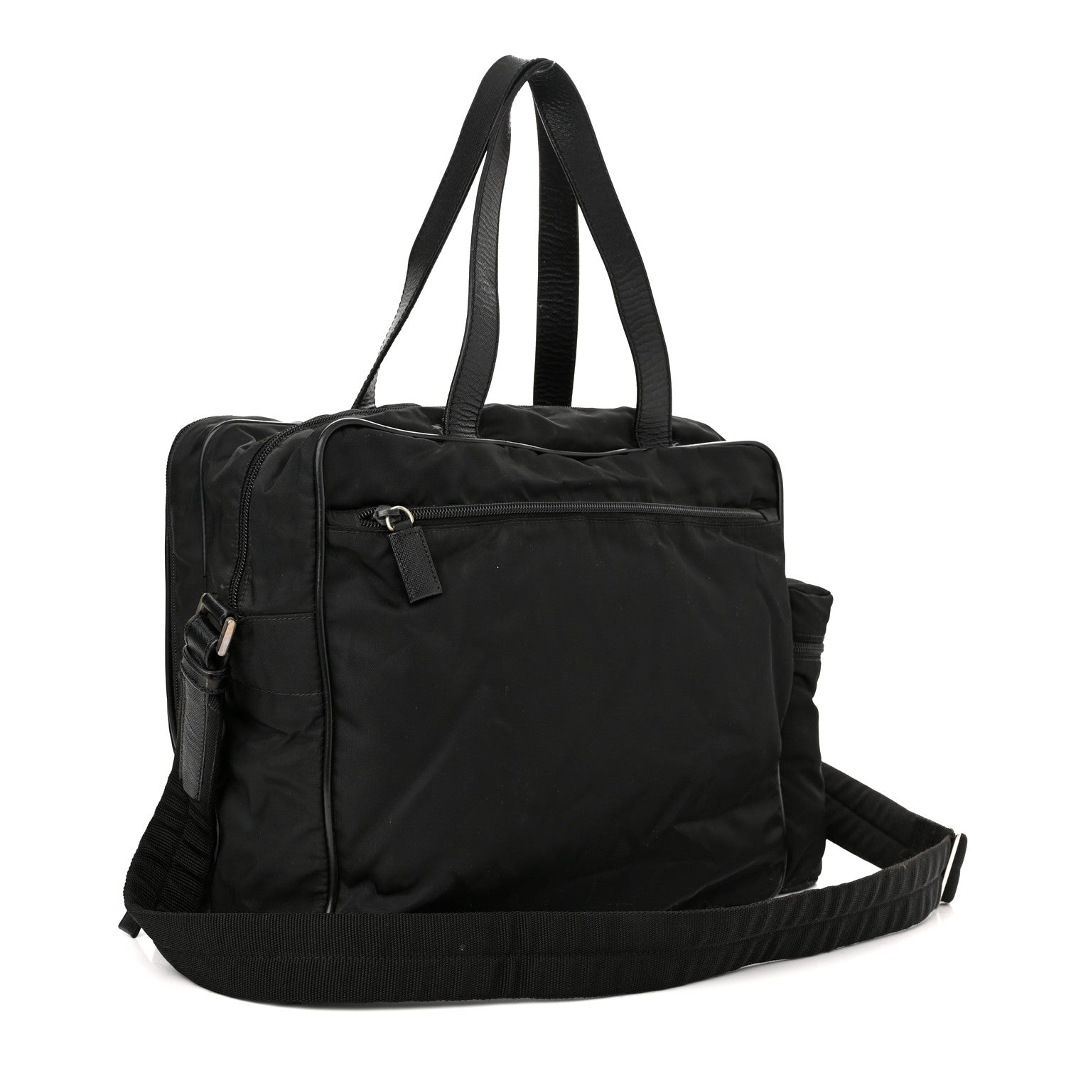 Prada Tessuto Nylon Travel Briefcase Black 3 of 18