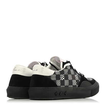 Louis Vuitton Damier Distorted Mens LV Ollie Sneakers 9 Black 3 of 4
