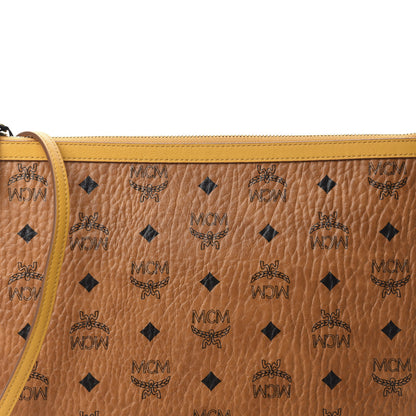 MCM Visetos Crossbody Pouch Cognac Yellow 11 of 11