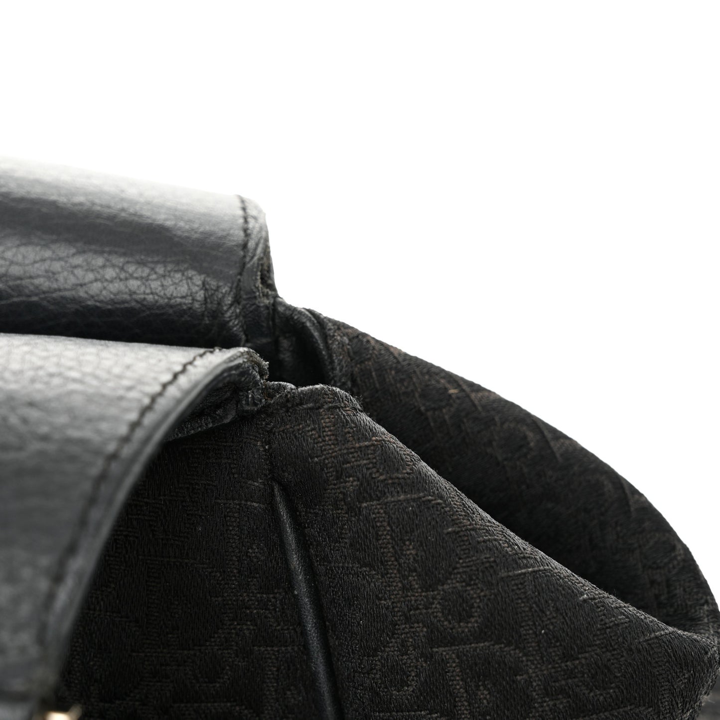 Monogram Pocket Satchel Black