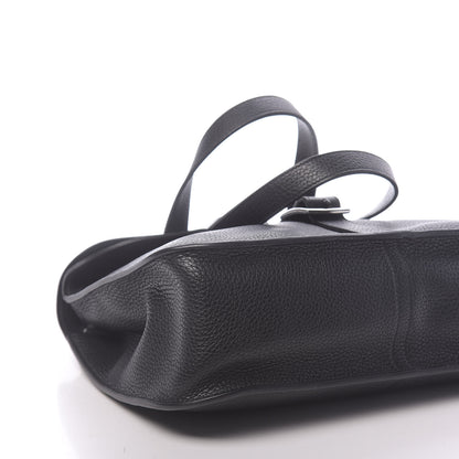 Hermes Taurillon Clemence Halzan 31 GM Black 9 of 11