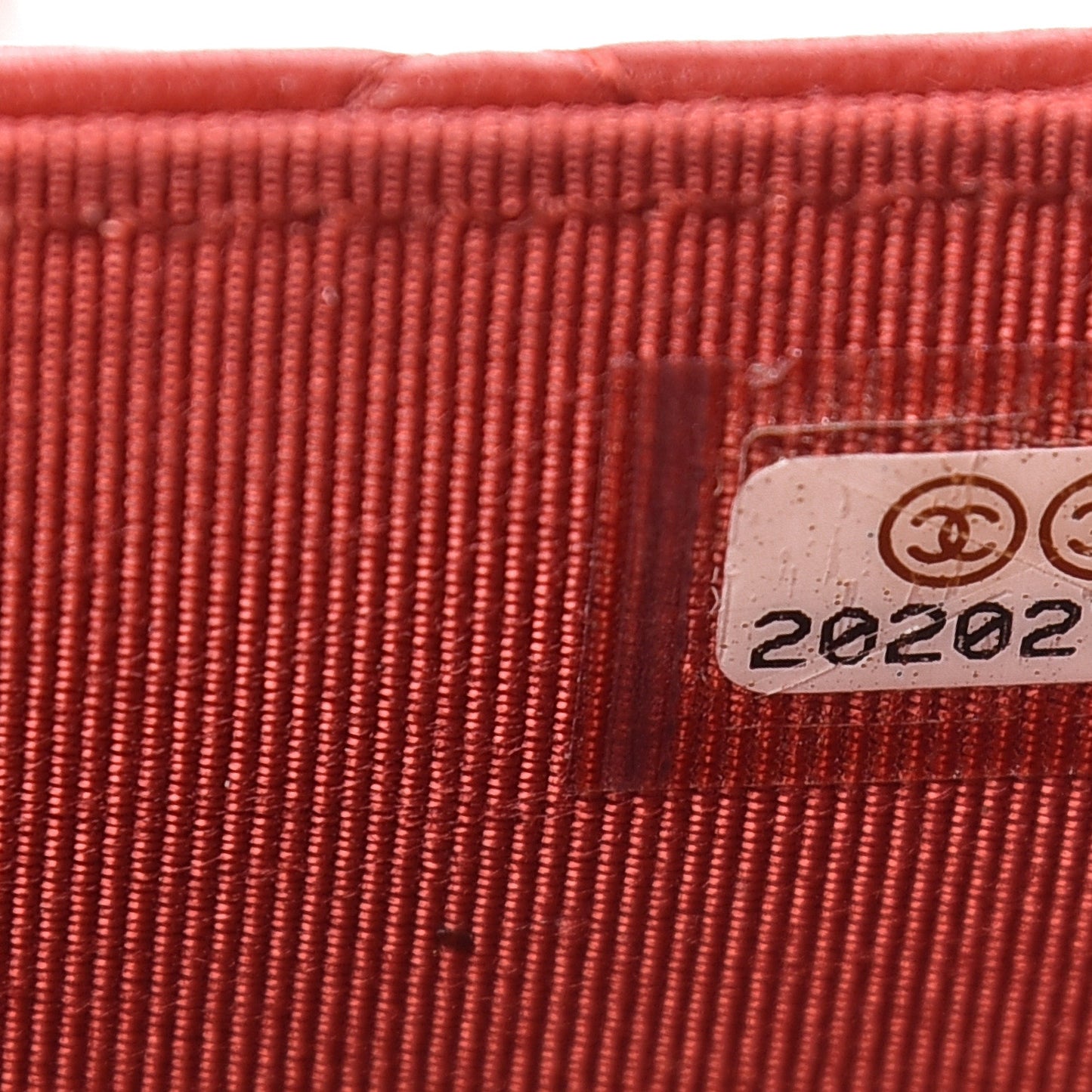 Lambskin Quilted Wallet On Chain WOC Red
