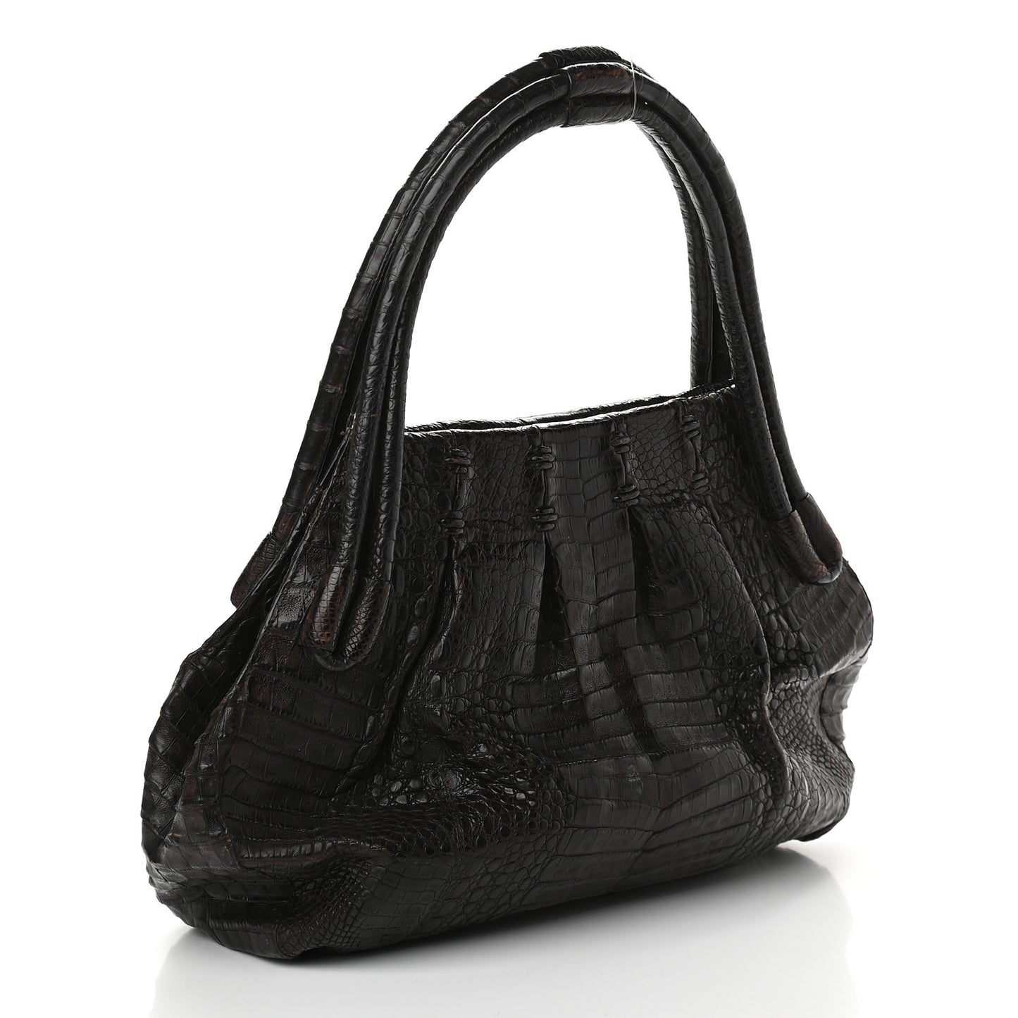 Crocodile Large Tote Chocolate