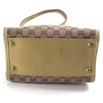 Gucci Leather Lined Monogram Tote Custard 4 of 12