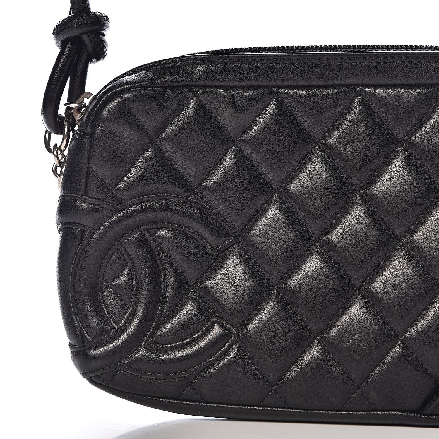 Chanel Calfskin Quilted Cambon Pochette Black 19 of 19